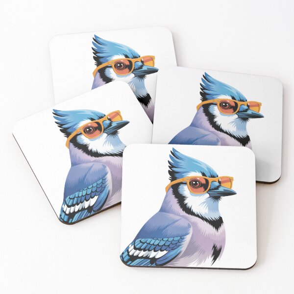 Item preview, Cool Blue Jay Wearing Sunglasses Funny Bird designed and sold by DariaOltes.