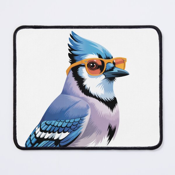 Item preview, Cool Blue Jay Wearing Sunglasses Funny Bird designed and sold by DariaOltes.
