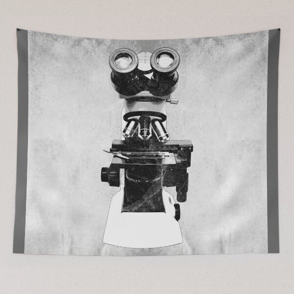 Item preview, Binocular Microscope Dark Laboratory Scientific Instrument Art designed and sold by Ghoul Enterprises.