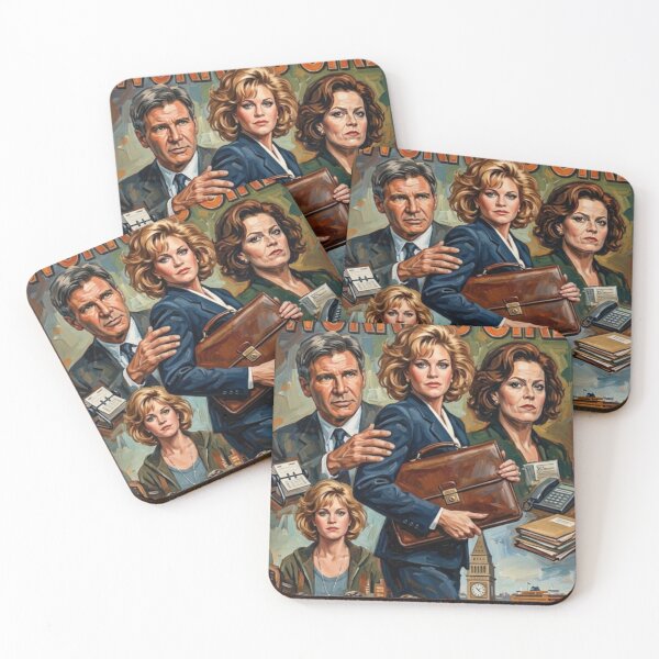 Item preview, Working Girl Retro Romantic Comedy Tribute Art Movie Poster designed and sold by Art's Diner.
