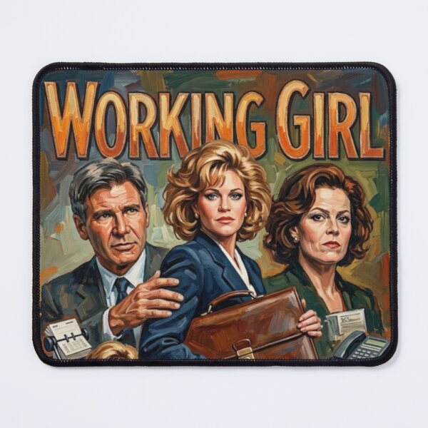 Item preview, Working Girl Retro Romantic Comedy Tribute Art Movie Poster designed and sold by Art's Diner.