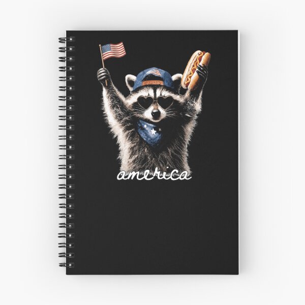 Item preview, USA America Raccoon Hot Dog 1776 designed and sold by CoquetteGoose.