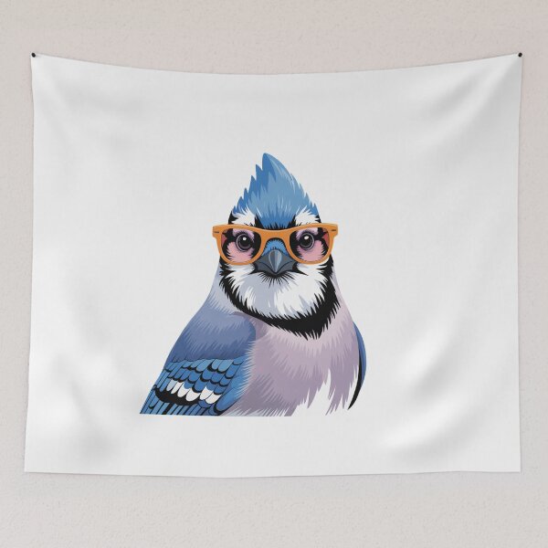Item preview, Cool Blue Jay Wearing Sunglasses Funny Bird designed and sold by DariaOltes.