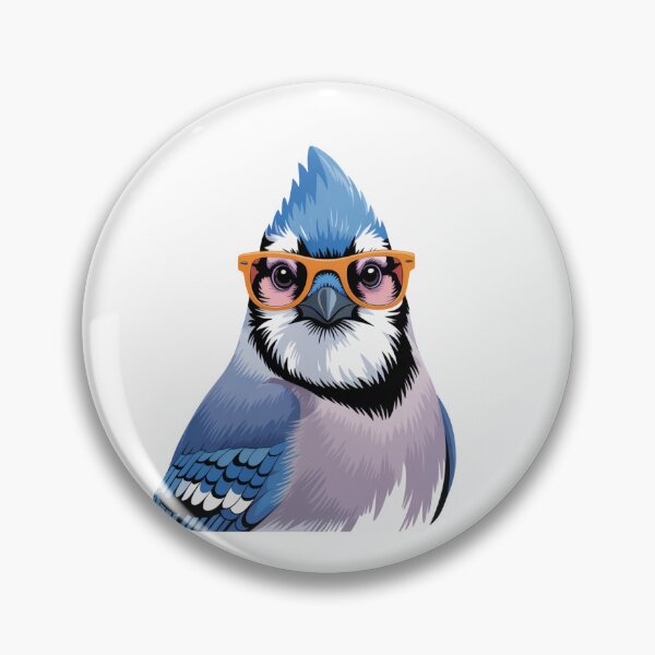 Item preview, Cool Blue Jay Wearing Sunglasses Funny Bird designed and sold by DariaOltes.