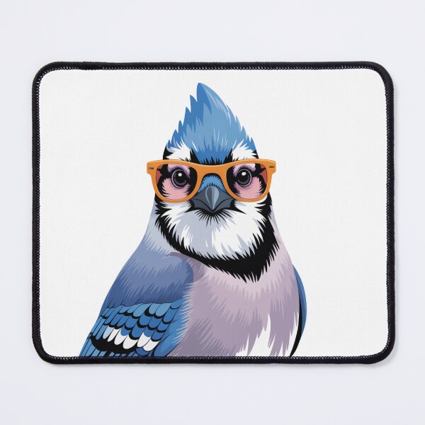 Item preview, Cool Blue Jay Wearing Sunglasses Funny Bird designed and sold by DariaOltes.