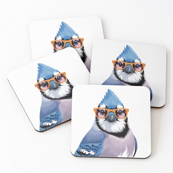 Item preview, Cool Blue Jay Wearing Sunglasses Funny Bird designed and sold by DariaOltes.