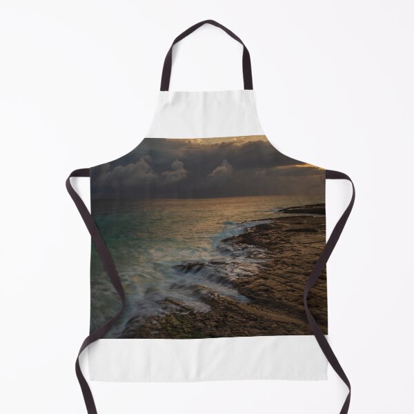 Item preview,  Rocky Coastline at Sunset With Gentle Waves and Turquoise Sea Over Layered Limestone designed and sold by Nmallia.