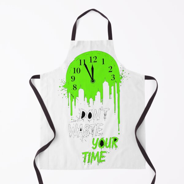 Item preview, ⏰ Don't Waste Your Time - Neon Green Clock Motivation Streetwear Graphic T-Shirt designed and sold by MAStrends.
