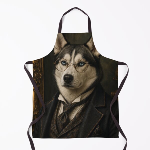 Item preview, Siberian Husky Gentleman with Glasses designed and sold by VelarisMoon.