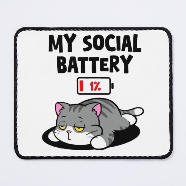 Item preview, My social battery design designed and sold by ARVI'S ART STUDIO.