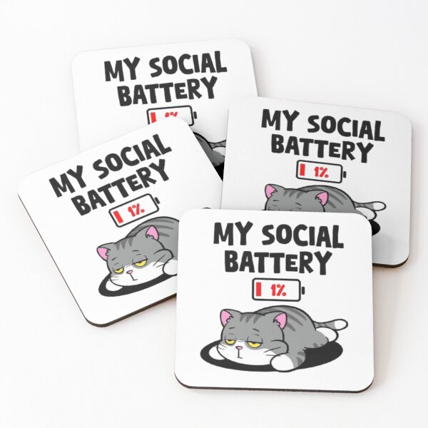 Item preview, My social battery design designed and sold by ARVI'S ART STUDIO.