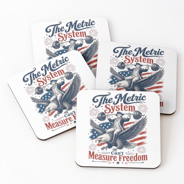 Item preview, The Metric System Can't Measure Freedom Funny 4th of July designed and sold by CoquetteGoose.
