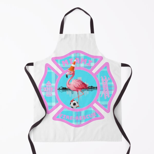 Item preview, Miami Fire-Rescue x Tartan Army Flamingo Maltese Cross designed and sold by BerlinerKatzen.