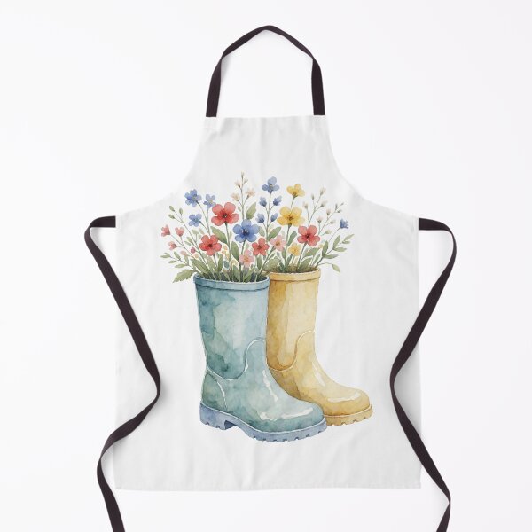 Item preview, Flower Rain Boots Sticker | Cottage Garden Decor designed and sold by AillustriaAK.