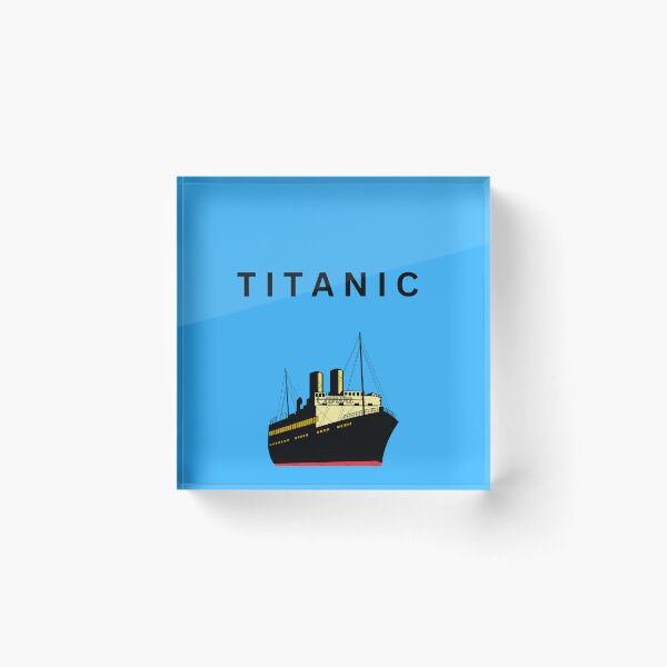 Item preview, Titanic Minimalist Silhouette Ship Design designed and sold by Shivhar19.
