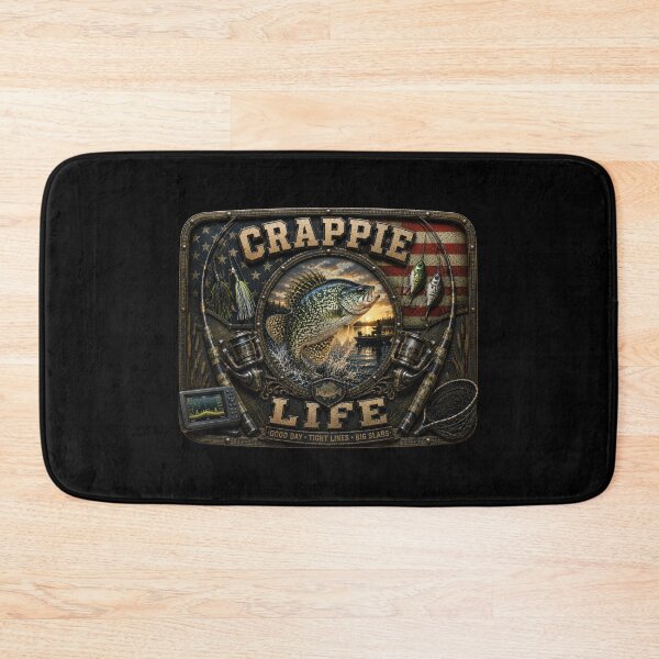 Item preview, Crappie Life American Flag Fishing Crappie Angler Wall Art Fisherman Gift designed and sold by artistwill.