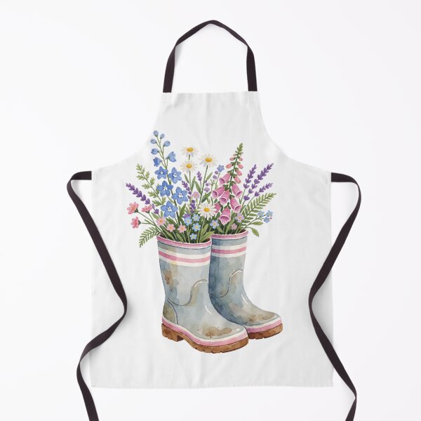 Item preview, Flower Rain Boots Sticker | Cottage Garden Decor designed and sold by AillustriaAK.