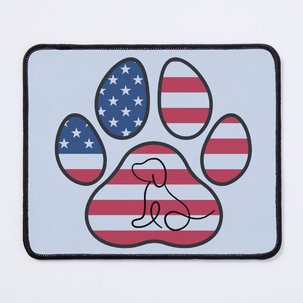 Item preview, Patriotic paw print with puppy designed and sold by Doodles Down South.