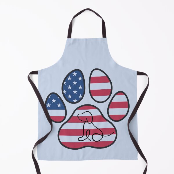 Item preview, Patriotic paw print with puppy designed and sold by Doodles Down South.