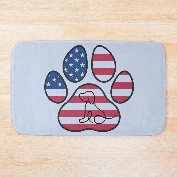 Item preview, Patriotic paw print with puppy designed and sold by Doodles Down South.