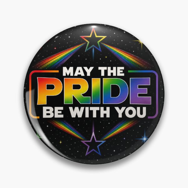 Item preview, MAY THE PRIDE BE WITH YOU Pride Month with Rainbow Stars and Constellations in Space designed and sold by MakersFolly.