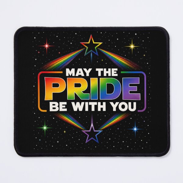 Item preview, MAY THE PRIDE BE WITH YOU Pride Month with Rainbow Stars and Constellations in Space designed and sold by MakersFolly.