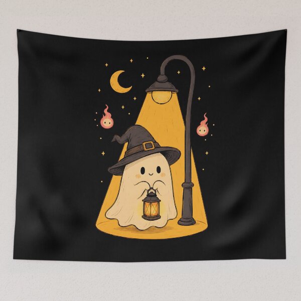 Item preview, Witch Hat Ghost Lantern Night designed and sold by ChocoMellowCo.