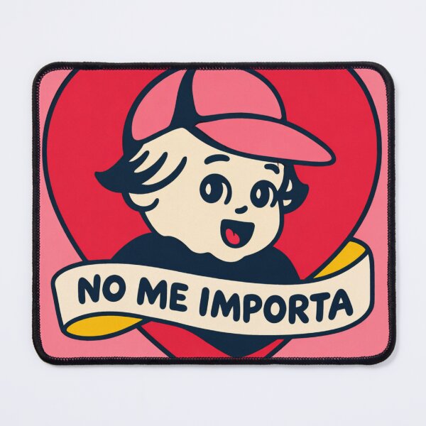 Item preview, No Me Importa Cute Heart Cartoon Illustration designed and sold by minbadesign.