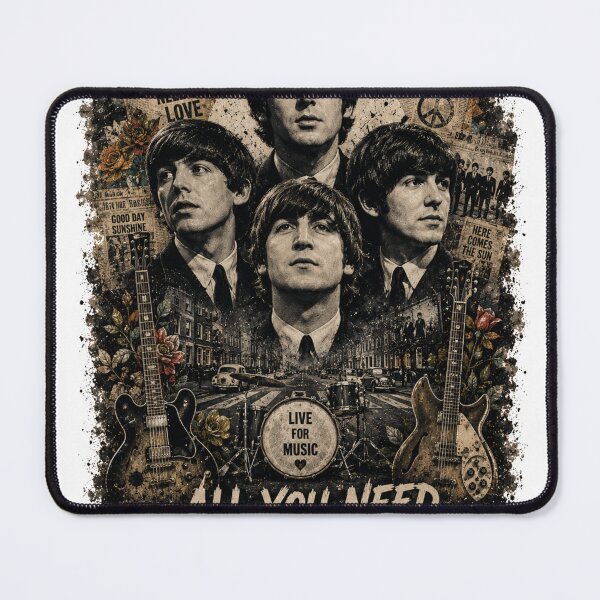 Item preview, All You Need Is Love Vintage Classic Rock Retro Music T-Shirt designed and sold by rafliynr.