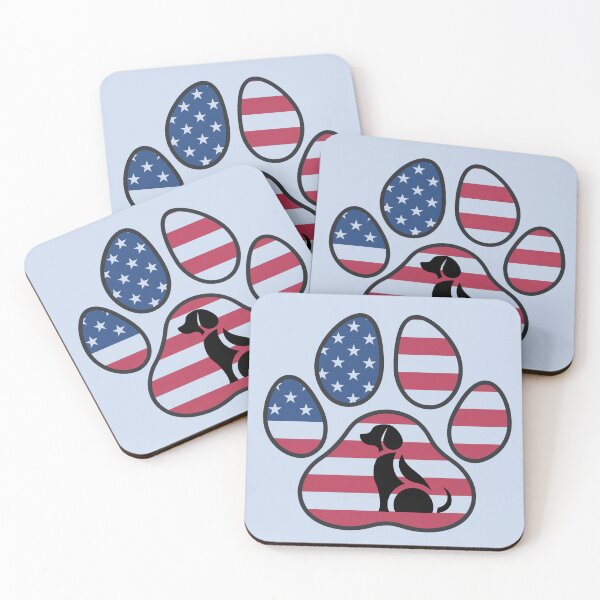 Item preview, Patriotic paw print & artistic puppy designed and sold by Doodles Down South.