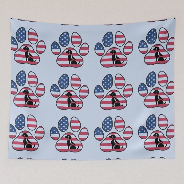 Item preview, Patriotic paw print & artistic puppy designed and sold by Doodles Down South.