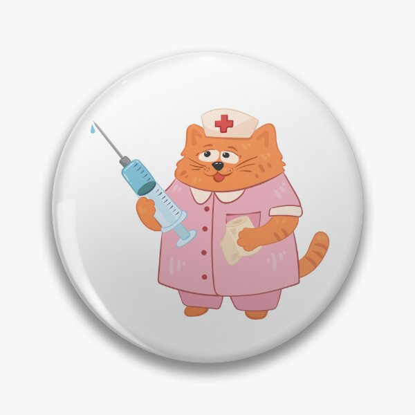 Item preview, Nurse cat with syringe designed and sold by Deepness2023.
