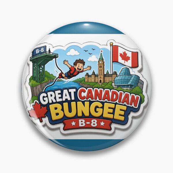 Item preview, Adventure Label  Label Text GREAT CANADIAN BUNGEE ?? designed and sold by PaintMeWorld.