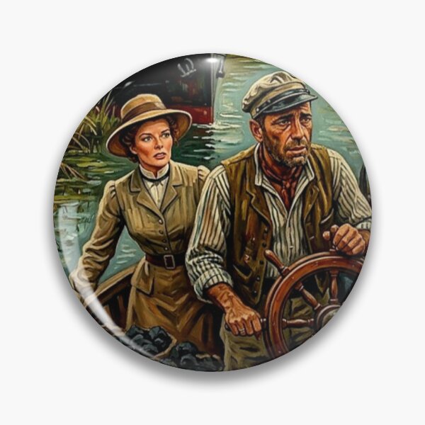 Item preview, The African Queen Retro Adventure Romance Tribute Art Movie Poster designed and sold by Art's Diner.