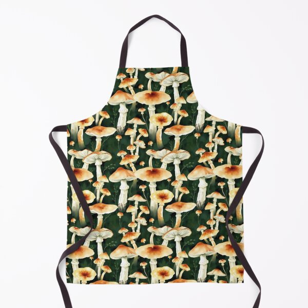 Item preview, Forest Mushroom Pattern on a Green Background | Mushroom Art | Nature-Inspired Pattern designed and sold by UnhingedBird.