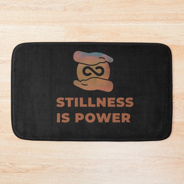 Item preview, Stillness Is Power Minimalist Infinity Quote designed and sold by Elite Vintage Studio.