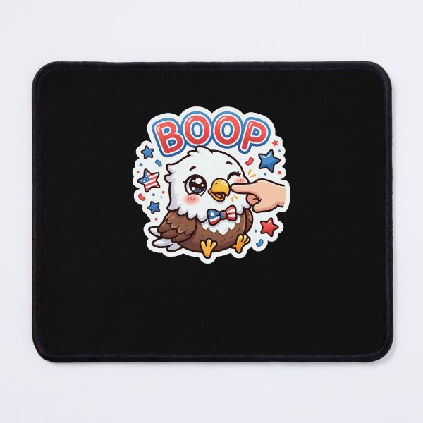 Item preview, Kawaii Eagle Boop National Bird Patriotic Stars designed and sold by snowry.