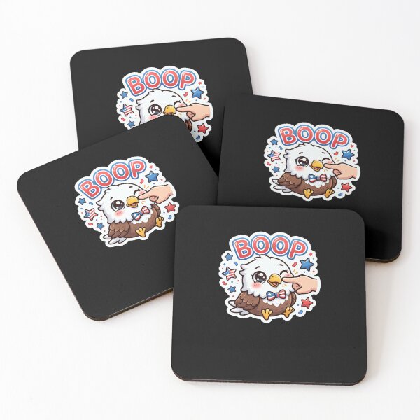 Item preview, Kawaii Eagle Boop National Bird Patriotic Stars designed and sold by snowry.