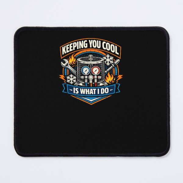 Item preview, Keeping You Cool HVAC Tech Badge - Heating and Cooling Technician Design designed and sold by FrozenHeat97.