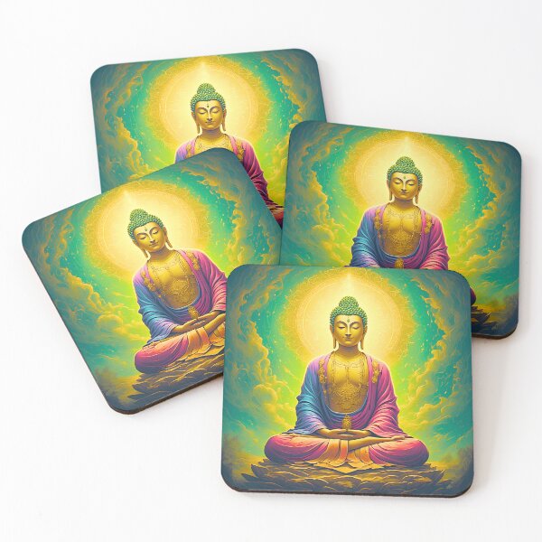 Item preview, Tranquil Cosmic Buddha Spiritual Glow designed and sold by ZenGrooves.