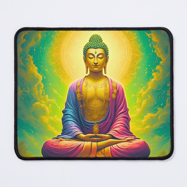 Item preview, Tranquil Cosmic Buddha Spiritual Glow designed and sold by ZenGrooves.