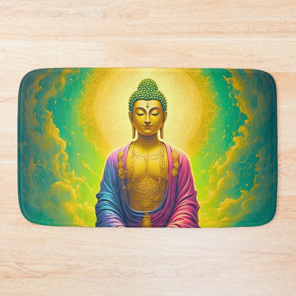 Item preview, Resplandor espiritual del Buda cósmico y tranquilo designed and sold by ZenGrooves.