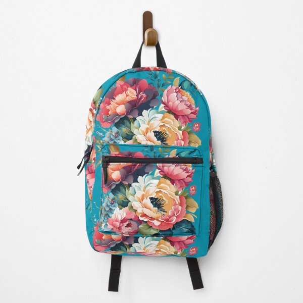 Item preview, Peonies on Blue designed and sold by The Painted Lamb.