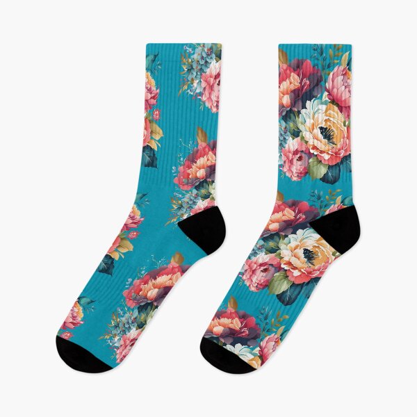 Item preview, Peonies on Blue designed and sold by The Painted Lamb.