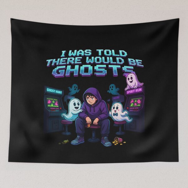 Item preview, I Was Told There Would Be Ghosts Spooky Season Funny Paranormal designed and sold by Redgiant87x.