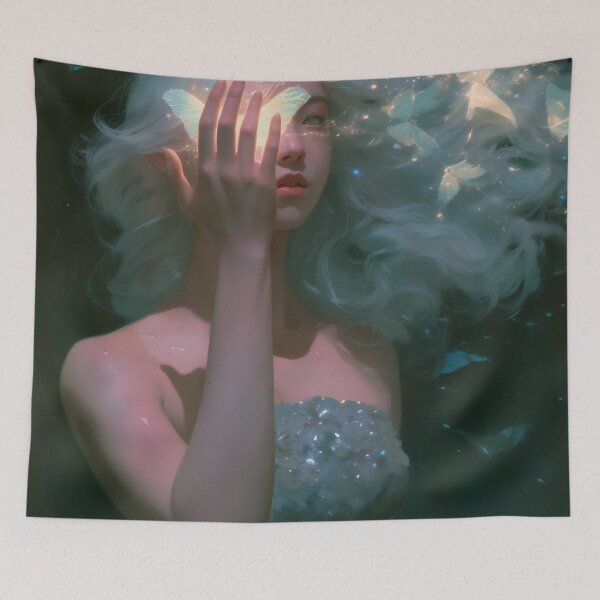 Item preview, The Butterfly of Frozen Memory designed and sold by oanaunciuleanu.