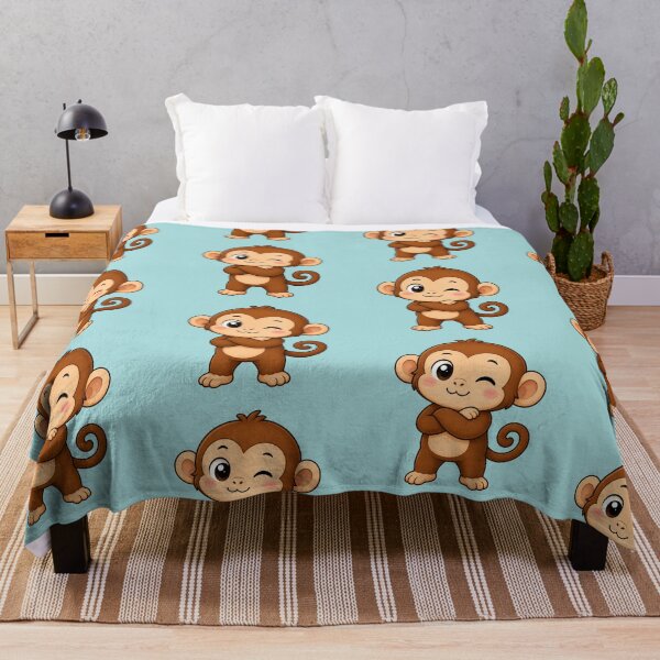 Item preview, Cute Winking Monkey Cartoon Standing Crossed Arms designed and sold by Seculinator.