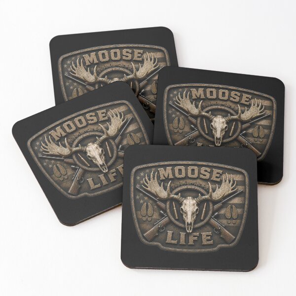 Item preview, Moose Life American Flag Hunting Trophy Moose Skull Rustic Hunting Wall Art designed and sold by artistwill.