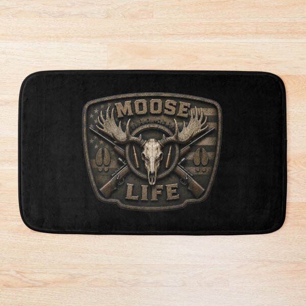 Item preview, Moose Life American Flag Hunting Trophy Moose Skull Rustic Hunting Wall Art designed and sold by artistwill.