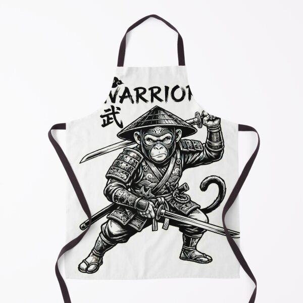 Item preview, Warrior Monkey Samurai Sticker - Fierce Motivational Warrior Design designed and sold by venus-st.